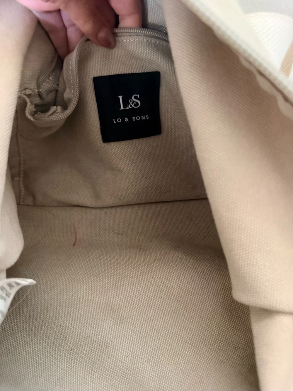 Lo & Sons Catalina Deluxe Weekend Duffel in Beige